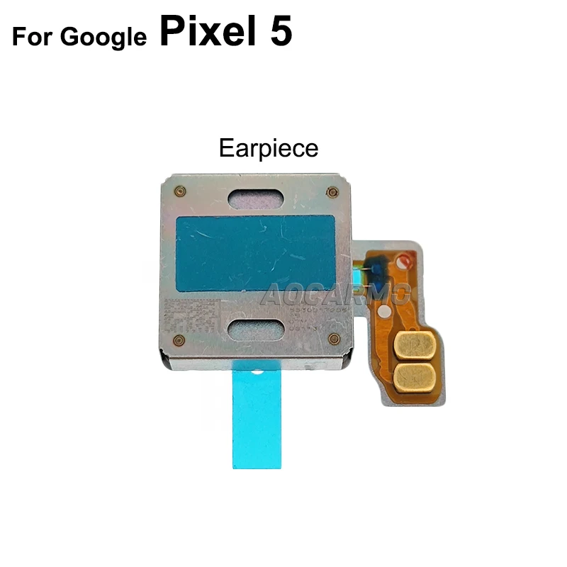 Aocarmo For Google Pixel 5 Top Earpiece Ear Speaker Bottom Loudspeaker Buzzer Ringer Flex Cable Replacement Parts