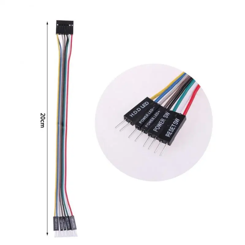 3Pcs/Set Adapter Cable For Lenovo Motherboards With Ordinary Chassis Transfer Wiring Switch Cable USB Audio Cable Convenient Use