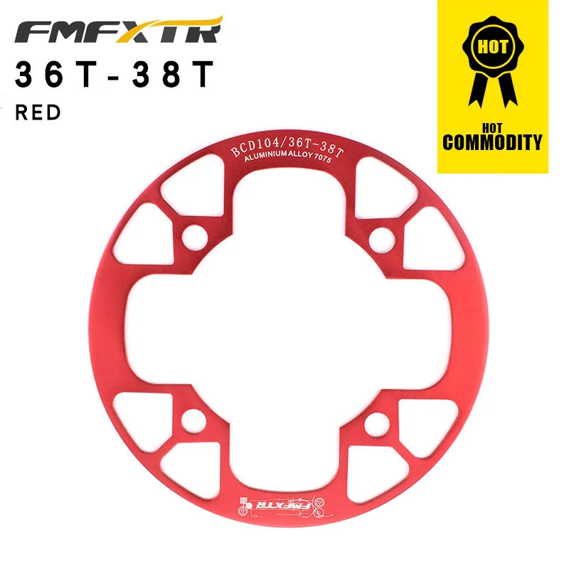 UTTASU Protège-Chaîne Vélo Route 130 BCD Durable - Couvercle Protection Pignon 56T-60T Rouge - Sécurité Et Style