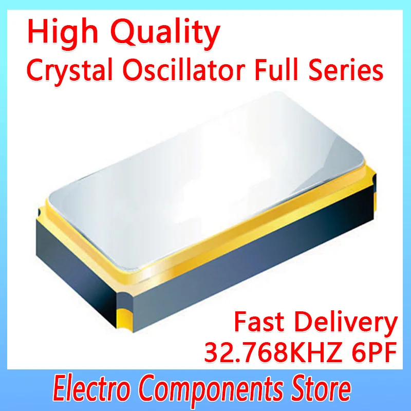 5PCS/Lot 2Pin 3215 32.768K 3.2*1.5mm SMD Passive Patch Crystal Oscillator 32.768KHZ 6PF ±10PPM Crystal Vibration 32768 Resonator