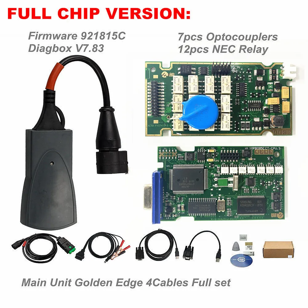 Diagbox V9.91 Volledige Chips Gold Edge Lexia3 PP2000 PSA XS Evolution V7.83 Lexia Voor Citroen/Peugeot Super Firmware 921815 C Lexia z