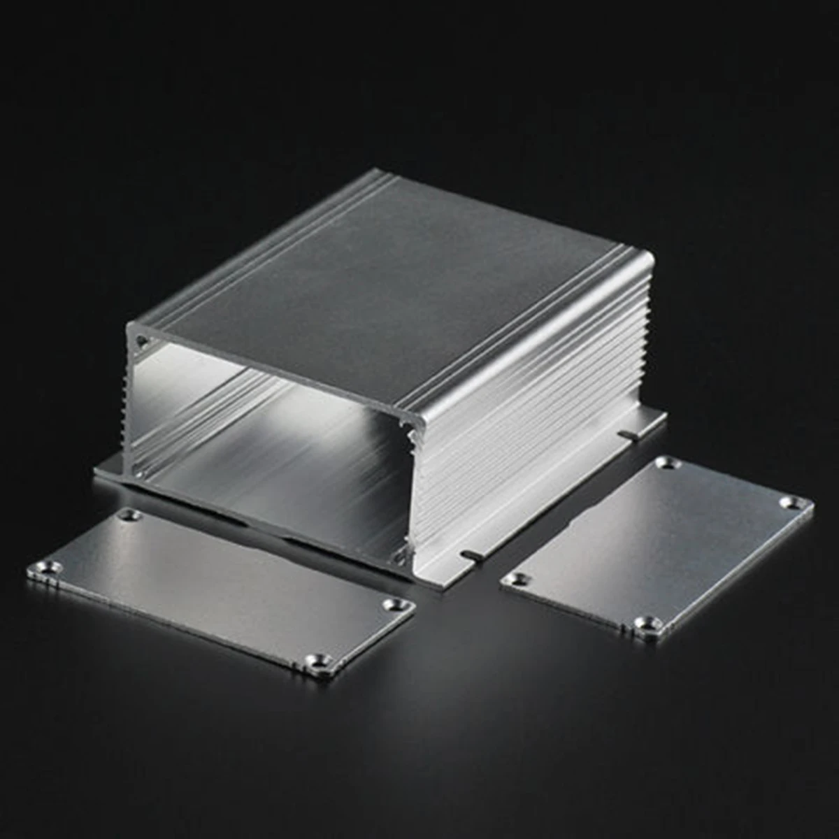 

1pc Silver Extruded Aluminum Enclosure Electronic Power PCB Instrument Box Case 88x39x100mm