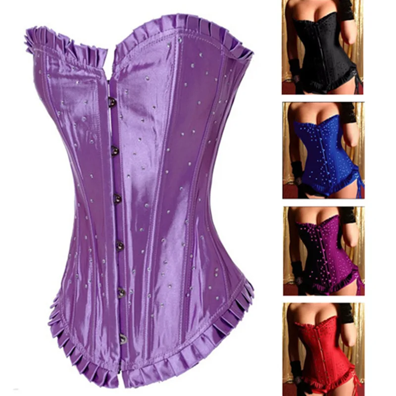 Sexy Waist Trainer Cincher Corsets Overbust Corsage Party Outfit Corset Tops and Bustiers Corselet Plus Size