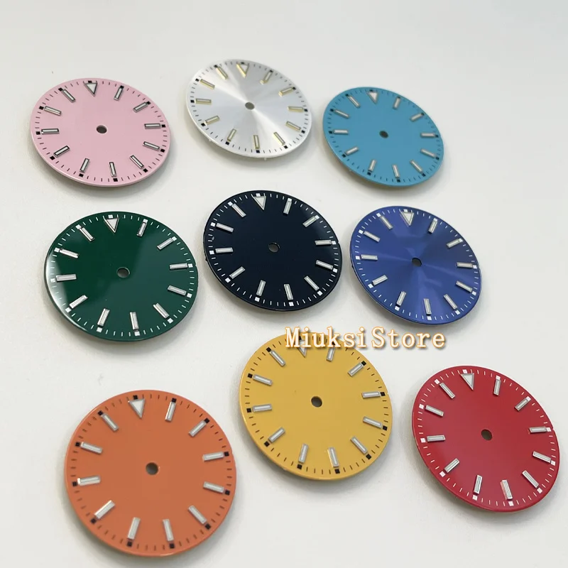 29.2mm watch dial fit NH35 NH36 dial Miyato8205 821A 8215 ETA2824 2836 Mingzhu DG2813 3804 Blakc Blue Pink Watch face Parts