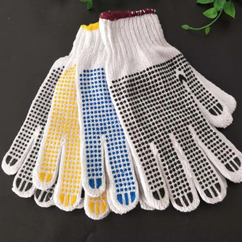 Dispensing labor gloves cotton yarn gloves non-slip wear-resistant brick moving protective gloves