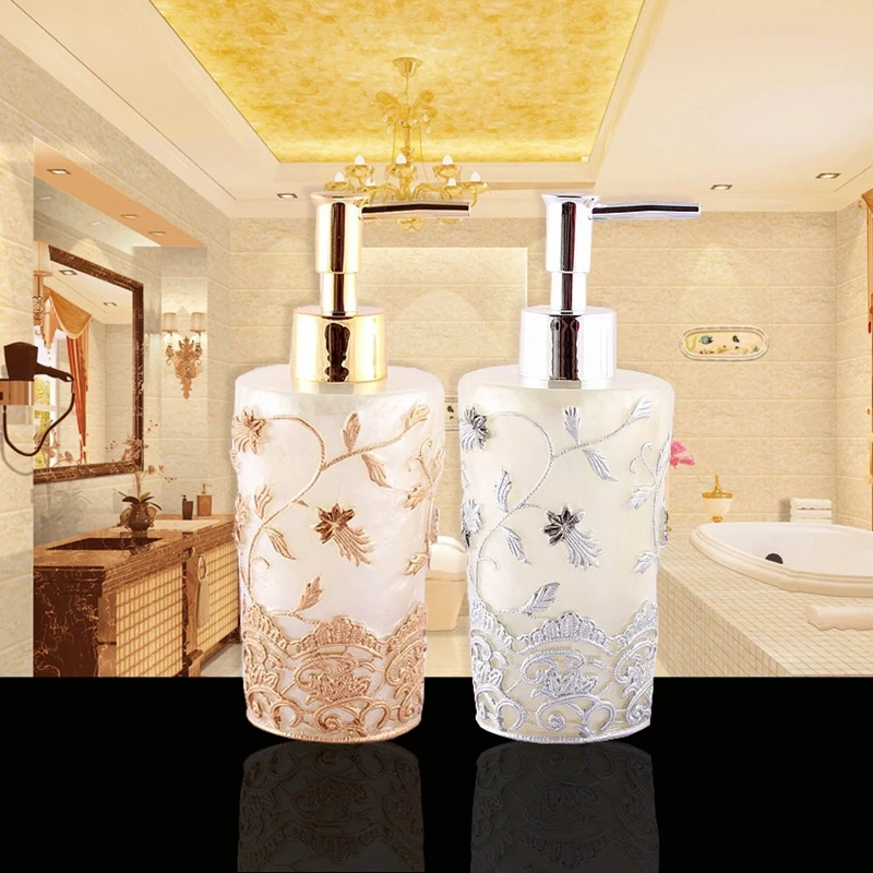 1PC Resin Emulsion Bottles Creative Latex Bottles Liquid Soap Dispensers Bathroom Set Home Decoration Bathroom Accessories