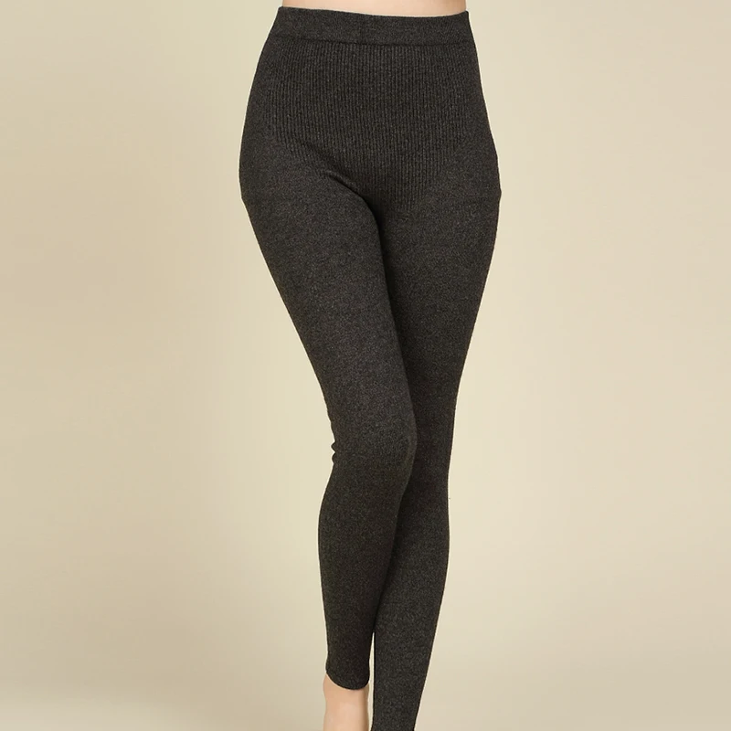 High-quality high-waist cashmere plus size women winter leggings medium-thick solid color thermal sexy leggings women