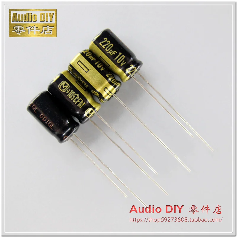 

30PCS/50PCS Matsushita FM Series 220uF/10V Ultra Low Internal Resistance Electrolytic Capacitor Original free shipping