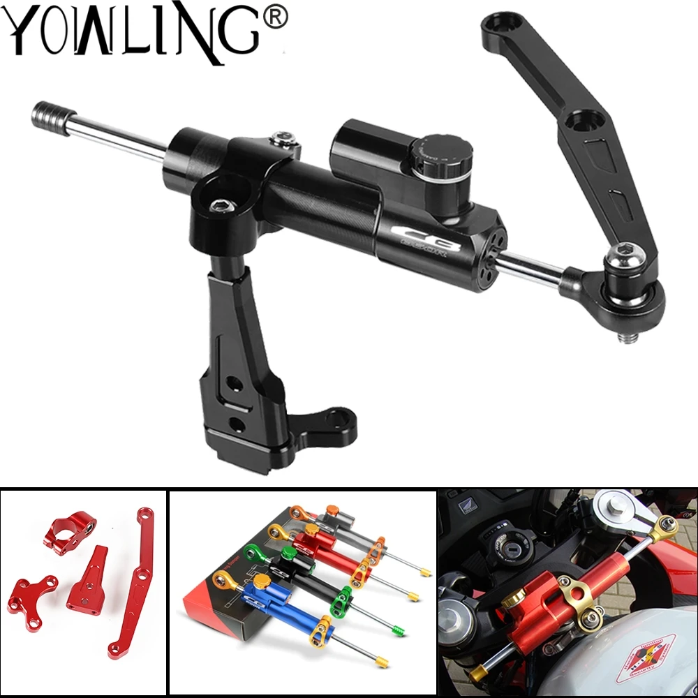 

For Honda CB650R CB650 CB 650 R Motorcycle CNC Adjustable Steering Stabilizer Damper Mounting Support Bracket Kit Steer Dampers