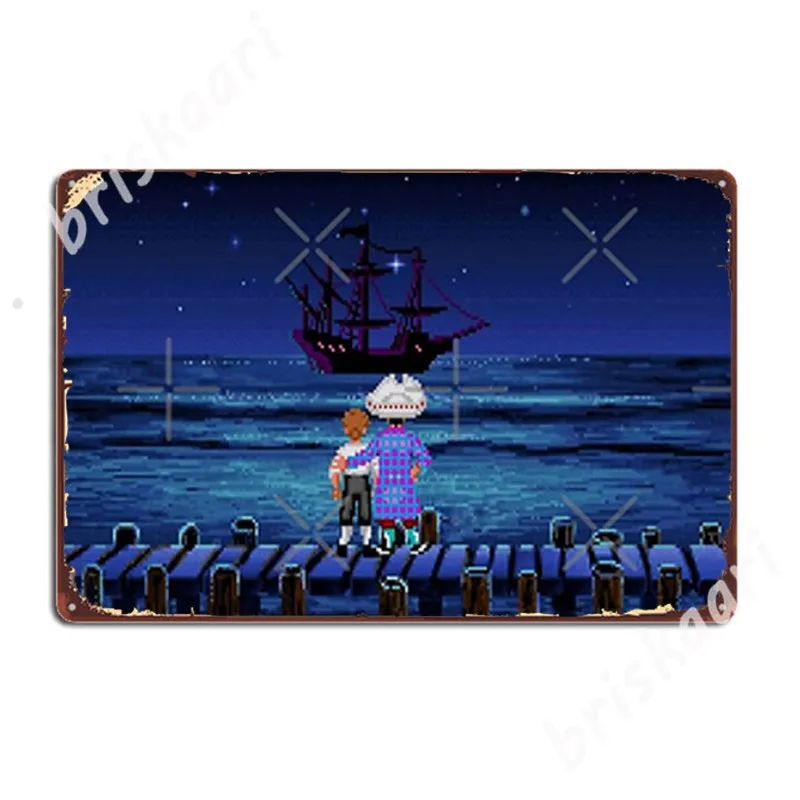 Guybrush &Amp; Stan (Monkey Island) Metal Signs Wall Cave Club Bar Plates Custom Tin sign Posters