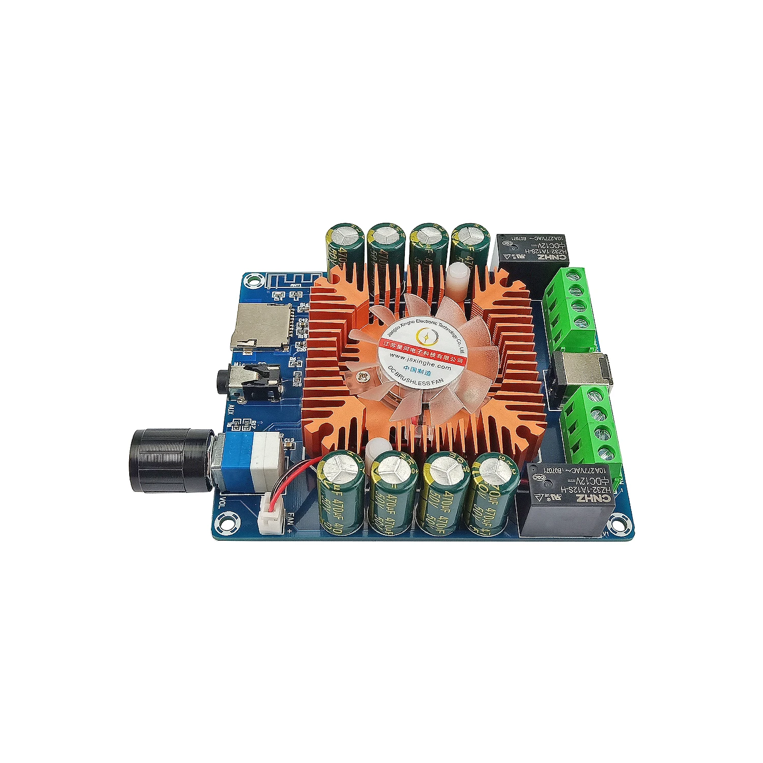 GHXAMP TDA7388 original imported 50W*4 Car audio modified Bluetooth digital power amplifier board TF AUX DC12-18V