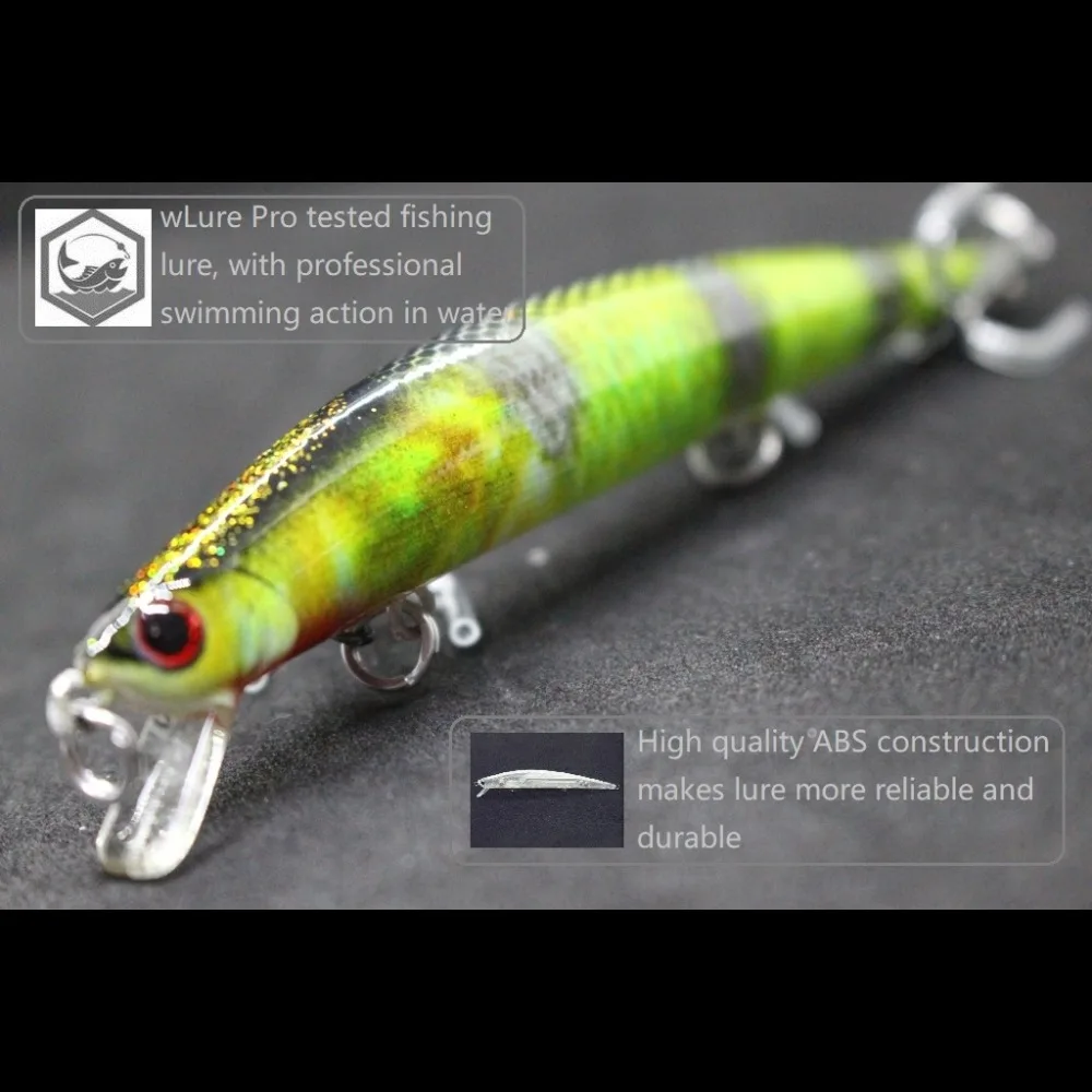 wLure Fishing Lure 11.7g 12cm Slim Long Style Body Shape Cutting Blade High Quality Hooks Lifelike HM616