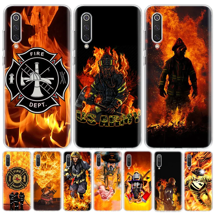 Extinguishing Fireman Hero Deluxe Phone Case For Xiaomi Redmi Note 13 Pro Plus 5G 12 12C 9 9T 9C 9A 10C 10A 10 K60 K70 Pro 8A 8