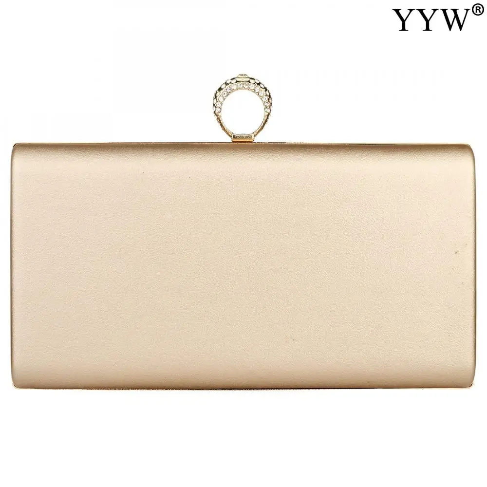 Fashion Women Leather Clutch Bag Shoulder Waterproof With Rhinestone Exquisite Design For Women Ladies Wedding Purse Clutches