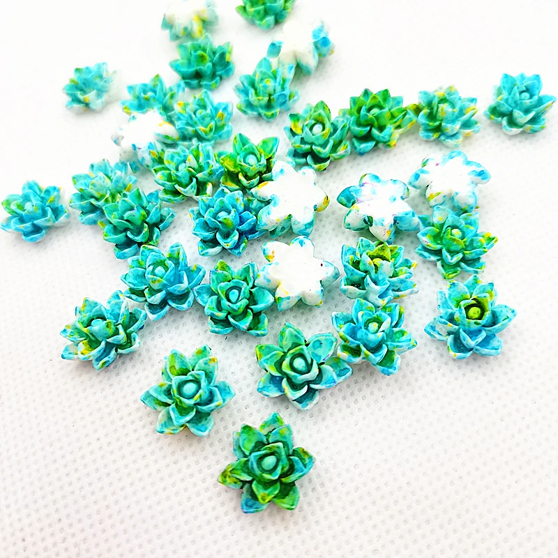 

100Pcs 14mm colour Resin Flowers Decoration Crafts Flatback Cabochon For Scrapbooking Kawaii Cute Diy Accessories