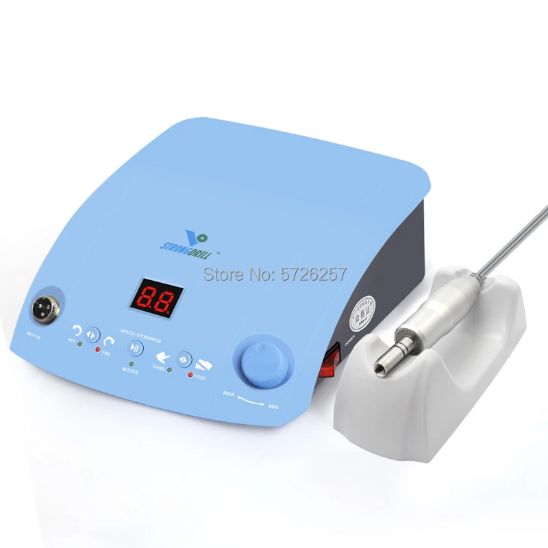 50,000 RPM Brushless E Type Motor,Dental Laboratory Polishing Kit QZ60 + W101E With Foot Pedal For Clinic