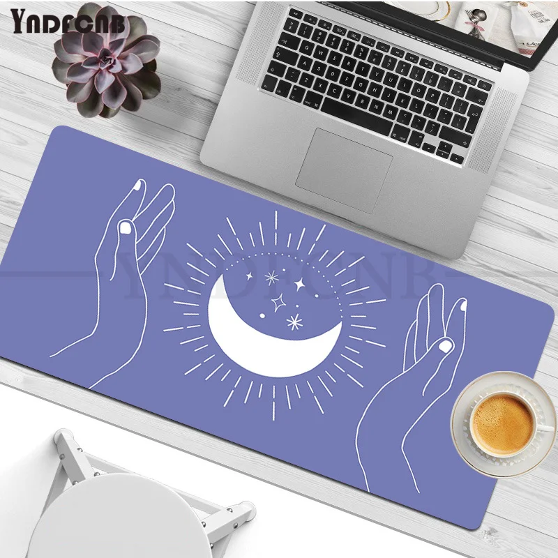 Bruxas Moon Tarot Mouse Pad, Rubber Gaming Mousepad, Mousepad para Overwatch, CS Go, World of warcraft, tamanho grande