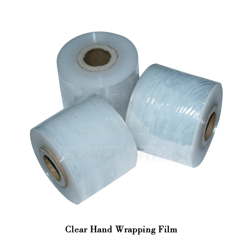 

Clear hand wrapping film W60mm core 25mm stretch film PE film for wrapping package bundle wrapping material SHENLIN