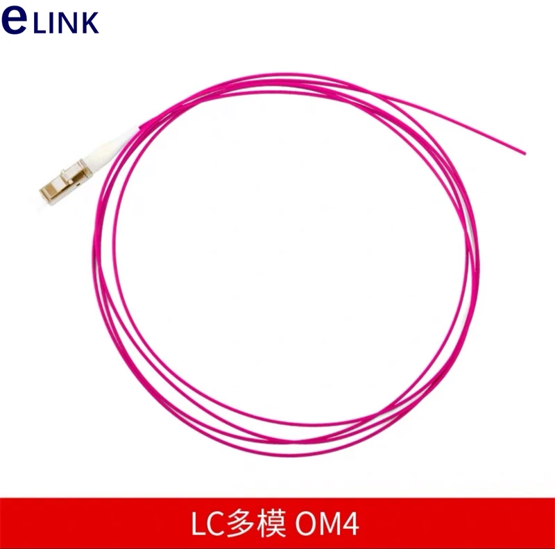 LC 광섬유 피그테일 오렌지 아쿠아 레드 케이블, 무료 배송, 0.9mm OM1 OM2 OM3 OM4 50 개 LC/UPC 1m 1.5m