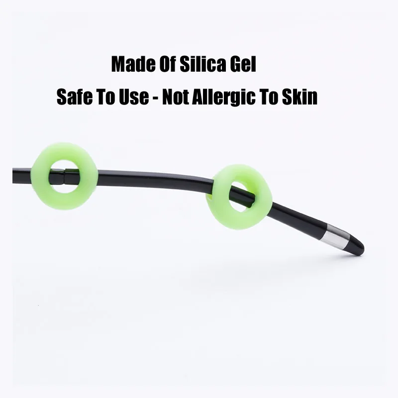 10Pairs Silica Gel Anti-Slip Sleeves For Glasses Falling Protector Work Safety Goggles Worker Carpenter Riding Sports