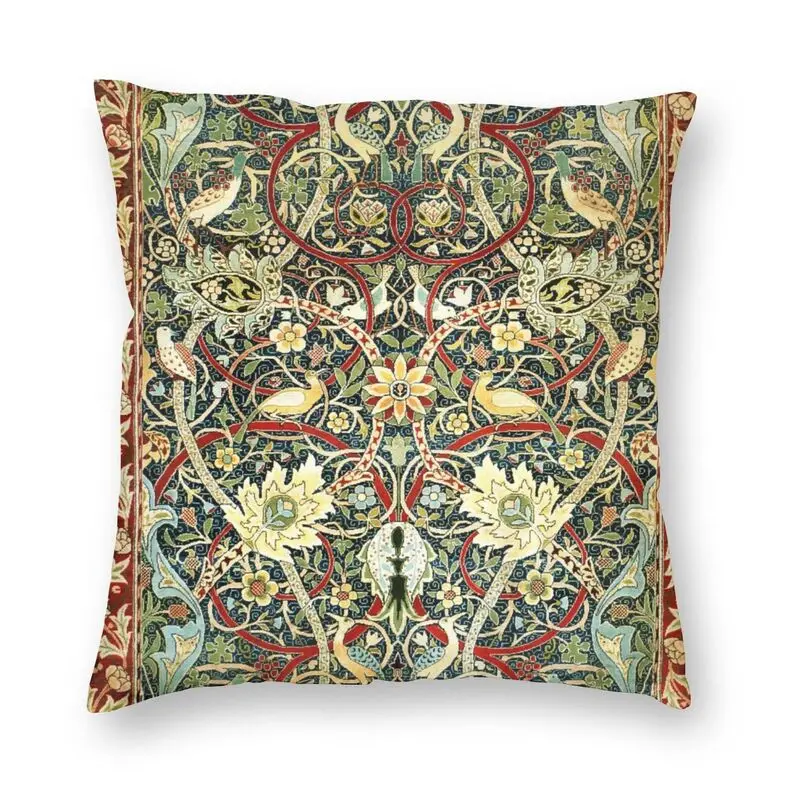 Luxury William Morris Bullerswood Antique Rug Print Throw Pillow Case Decoration Square Cushion Cover 45x45cm Pillowcover Sofa