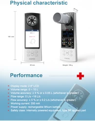 CONTEC Portable Handheld Spirometer Bluetooth USB Date Transsion Mode Simple Operation Free Shipping