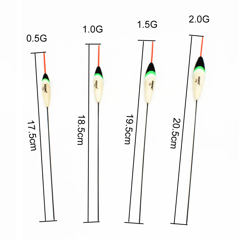 Agape Fishing Float Fishing Bobber 0.5G 1.0G 1.5G 2.0G Buoyancy Balsa Wood Material Oem Factory Store 201153