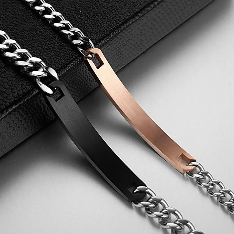 Couples Bracelets Set For Boyfriend Girlfriend Him Her One His Only Letters Stainless Steel Relationship Matching Promise image 6