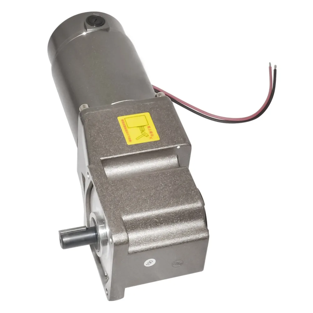 DC 12V 24V 90V Gearbox Motor 120W with 5GURA Gear Head Right Angle Gear 3-300rpm Speed Optional High Torque CW CCW Gear Motor