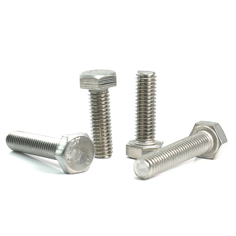 LHUICHANG M6 External Hex Hexagon Head Screws Full Threaded Up To The Head 304 Stainless Steel Bolt Machine Screws DIY Maintain