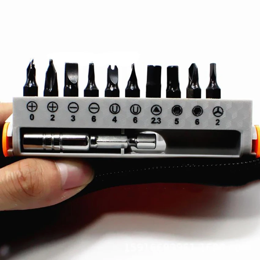 Set Kunci Pas Ratchet Bongkar, Alat Reparasi Sepeda Obeng Phillips Multifungsi Mini Portabel