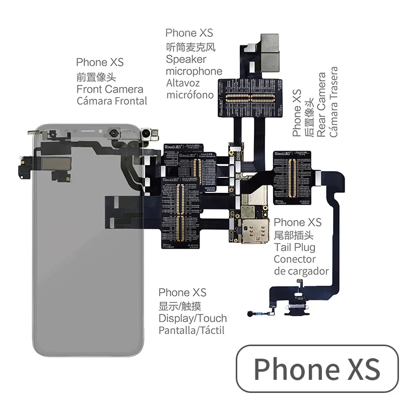 Qianli-Cable de prueba iBridge para reparación de cámara trasera, pantalla táctil de fallo de placa base, para teléfono XSMAX X 8P 8G 7P 7 6SP 6S 6P 6
