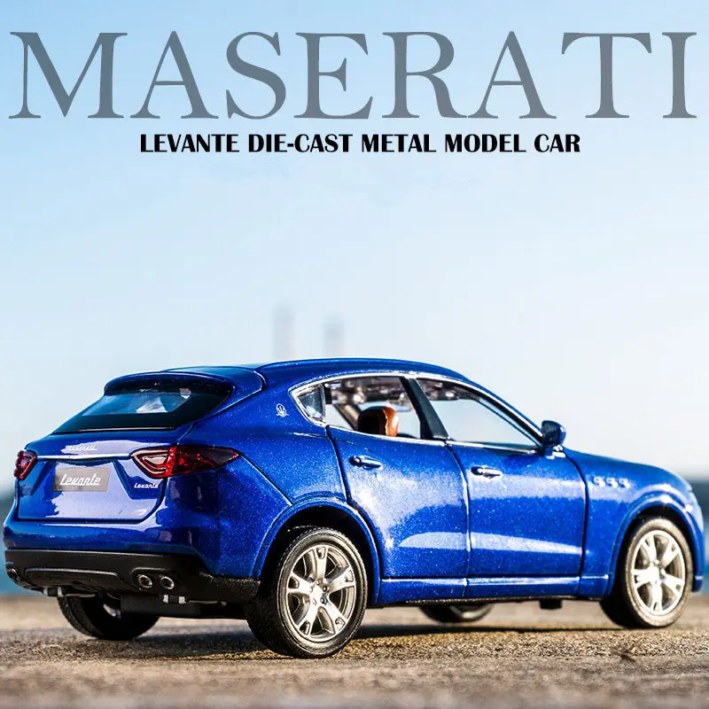 1:32 Maserati Levante Alloy Car Model Diecast & Toy Vehicles Metal Car Model Simulation Sound and Light Collection Kids Toy Gift