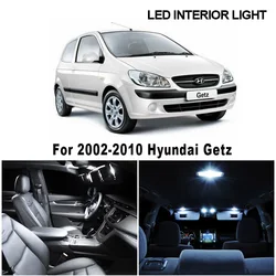 9pcs White Canbus No Error LED Interior Dome Reading Trunk Roof Light Bulb Kit For Hyundai Getz 2002-2010 Car Lamp Accessories