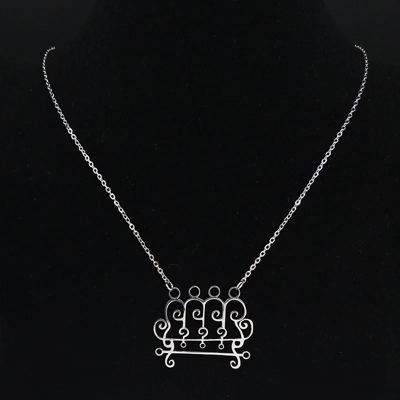 2024 Paimon sceal Sigil Lucifero Sigillo Satana Collana in acciaio inossidabile Baphomet Collana color argento Nascondere la camicia Gioielli