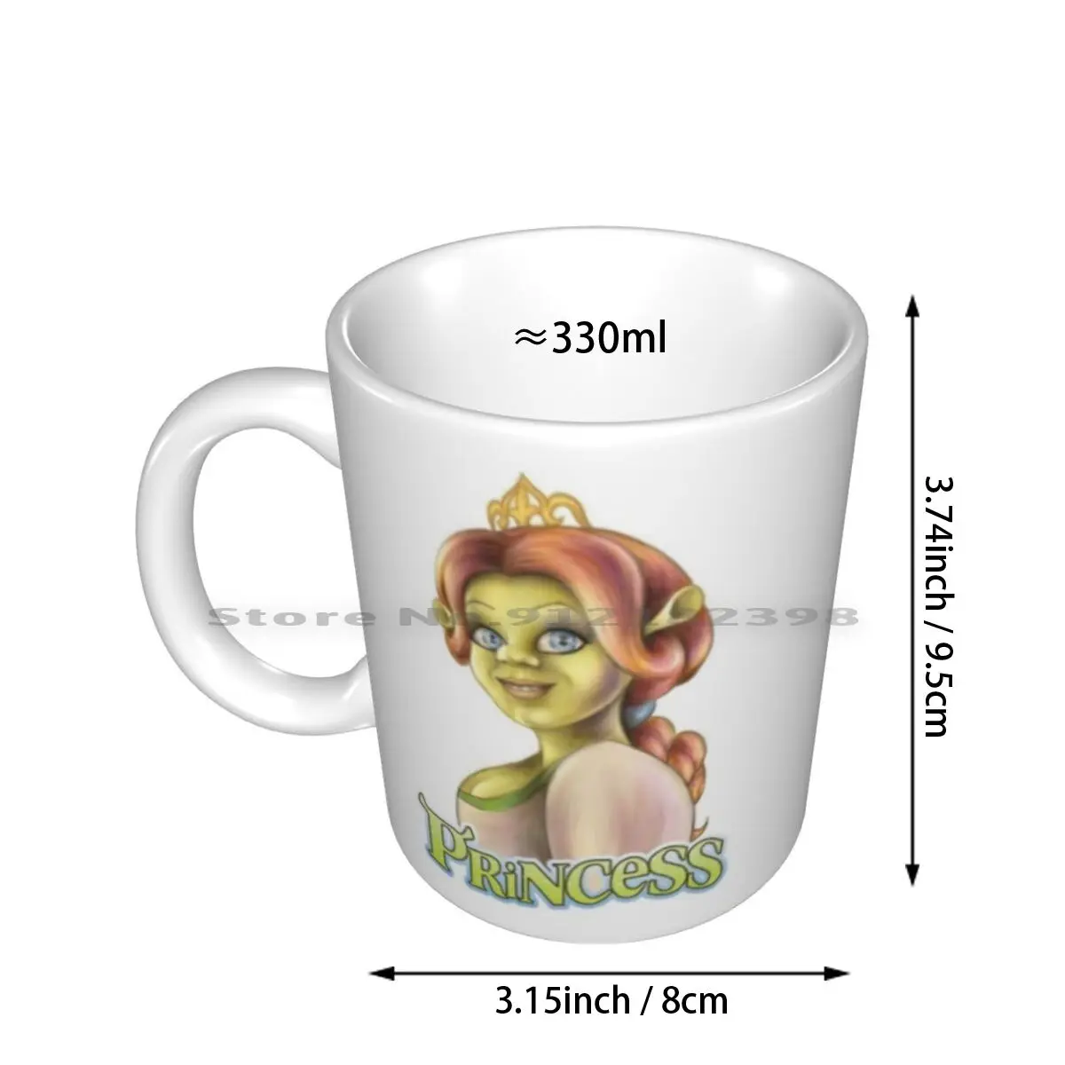 Princess Fiona Ceramic Mugs Coffee Cups Milk Tea Mug Fiona Princess Princess Fiona Shrek Dreamworks Cg Cgi Animation Cartoon