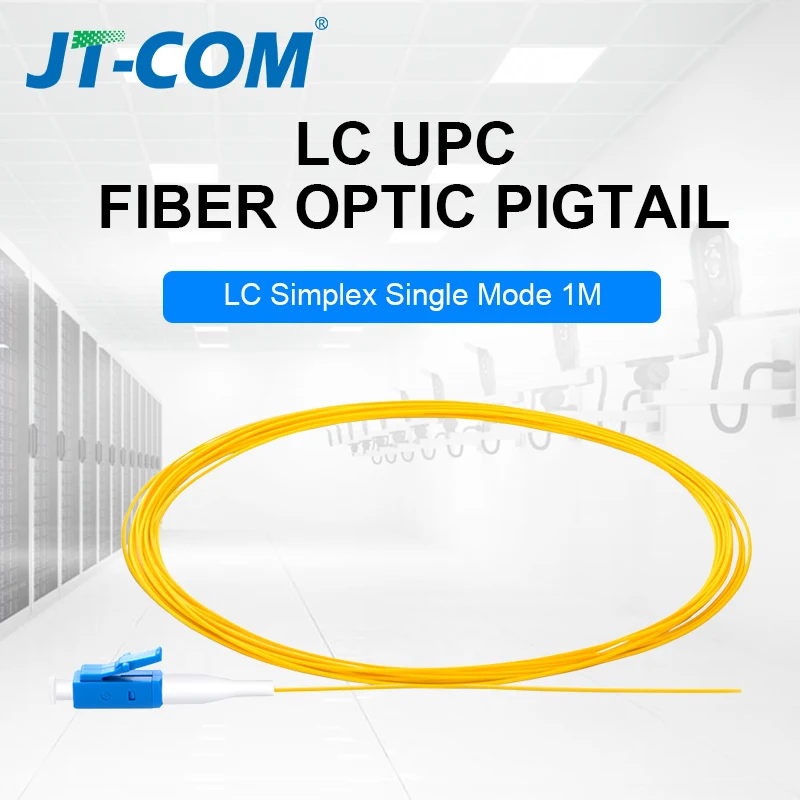 LC UPC Optical Fiber Pigtail Simplex 0.9mm 9/125 Single Mode LC UPC 1 core Fiber Optic Pigtail 1.5m 50/100/200pcs