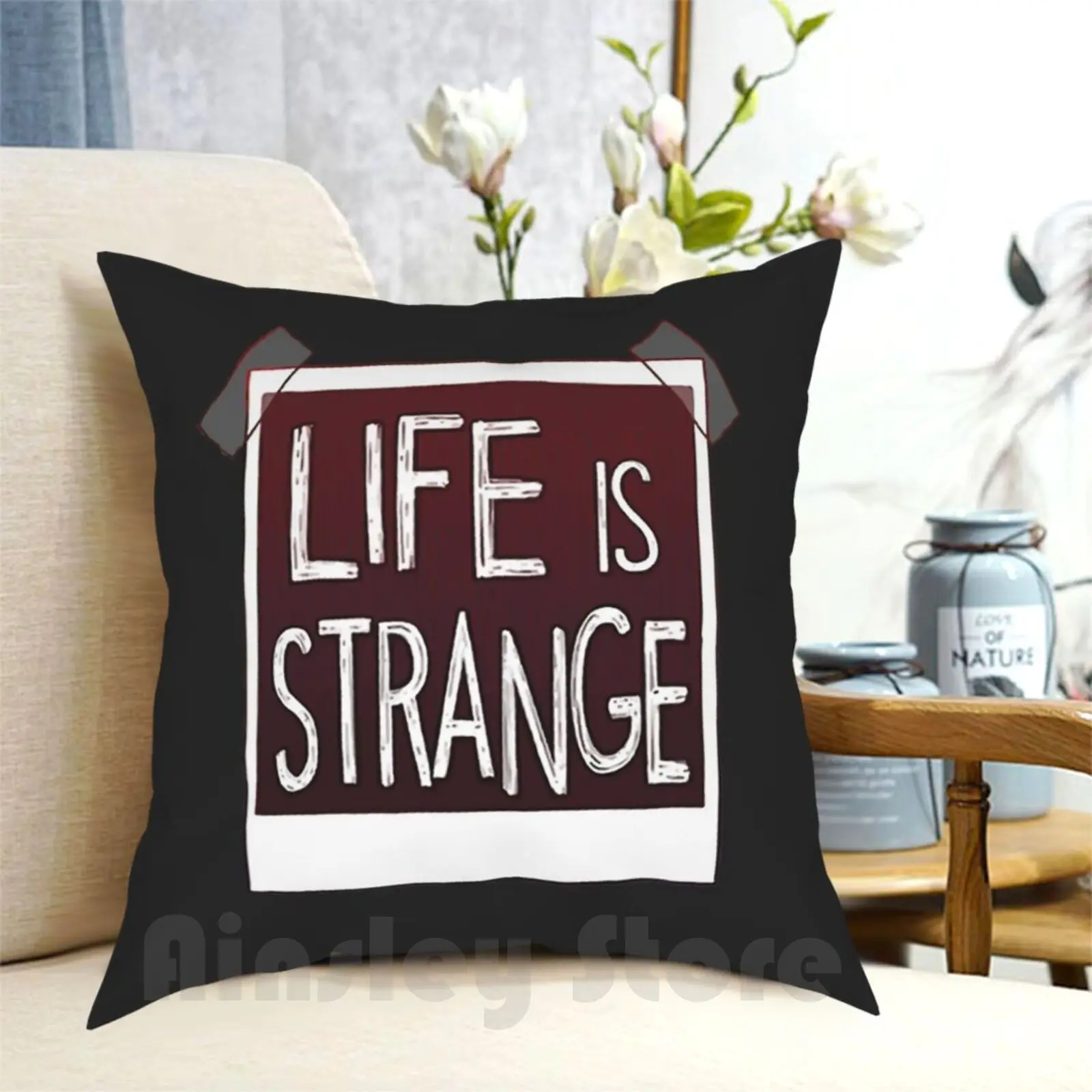 Life Is Strange-Square Logo Pillow Case Printed Home Soft DIY Pillow cover Life Strange Life Is Strange Game Square Enix Max