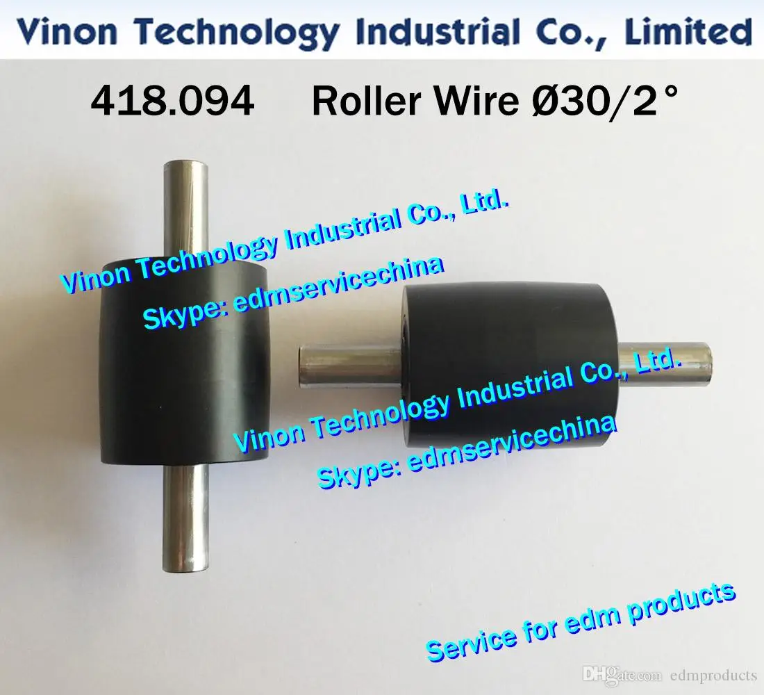 418.094 edm Roller Wire A515 Ø30mm/2° Pulley wire pick up 30mm-2dg. for Agie AC150,AC170,AC370 machines 24.02.647 edm wear part