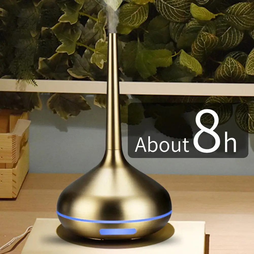 Humidificador ultrasónico USB LED, difusor de aceites esenciales, purificador de aromaterapia para oficina y hogar