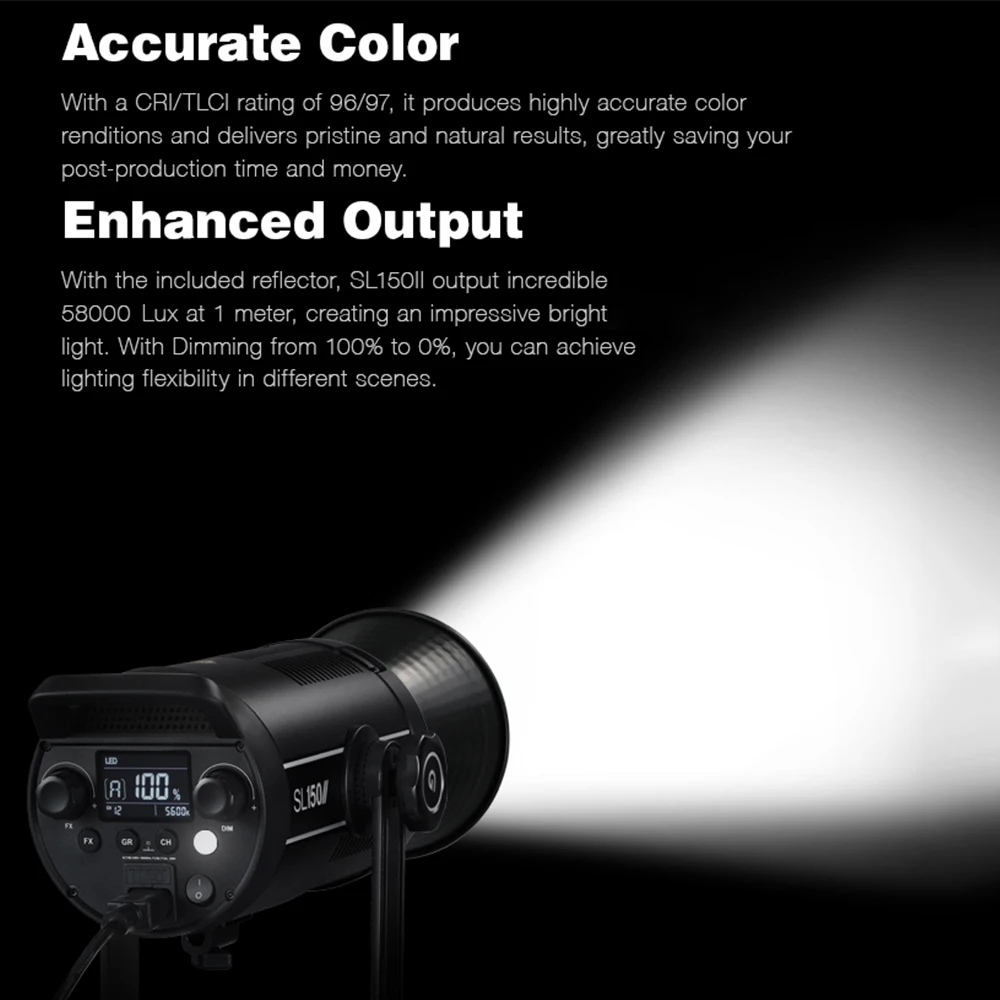 Godox SL150II SL-150W II LED Video Light 150W Bowens Mount