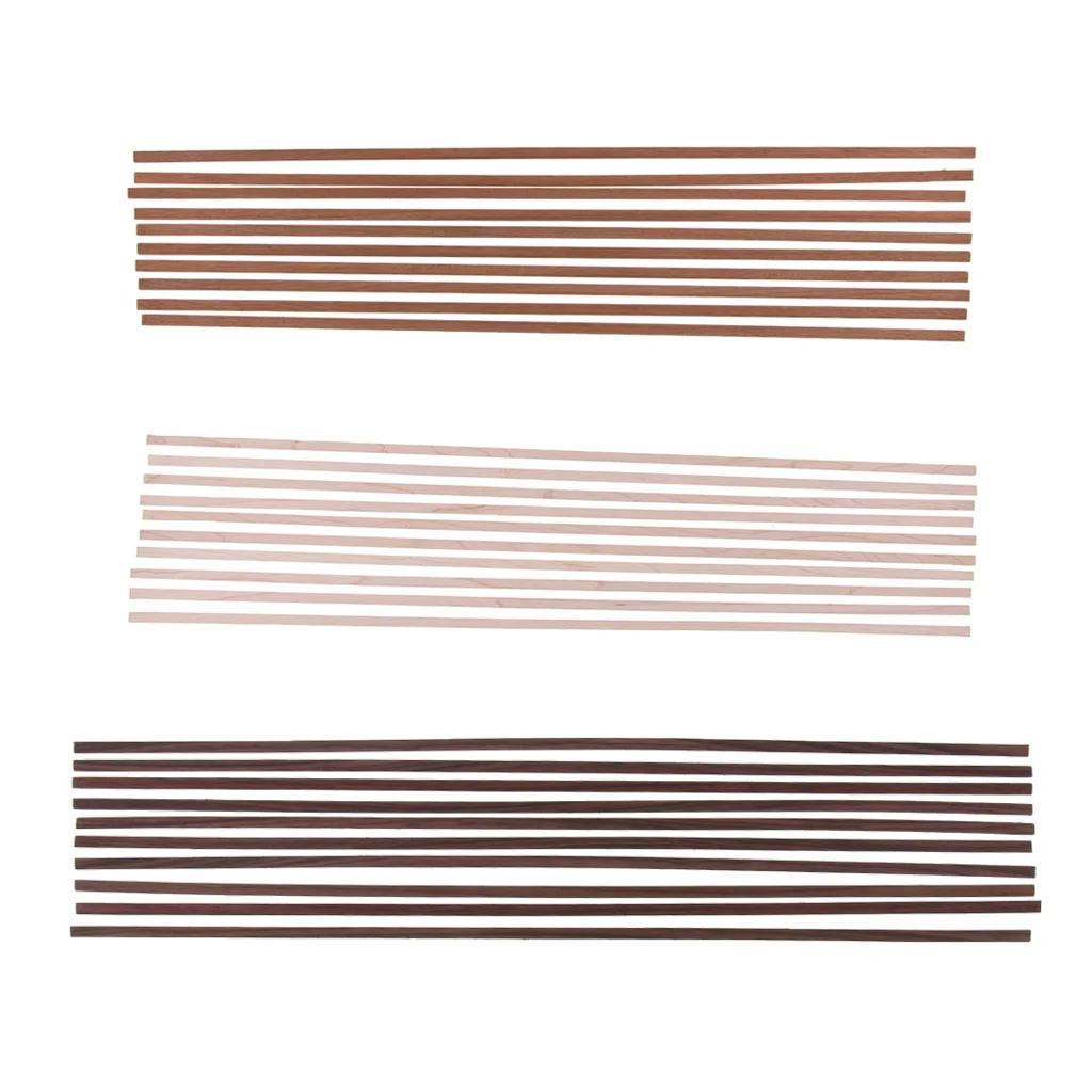 10 pcs Wood Guitar Strip Luthier Binding Purfling Inlay Stringed Instruments for Guitar Body Parts