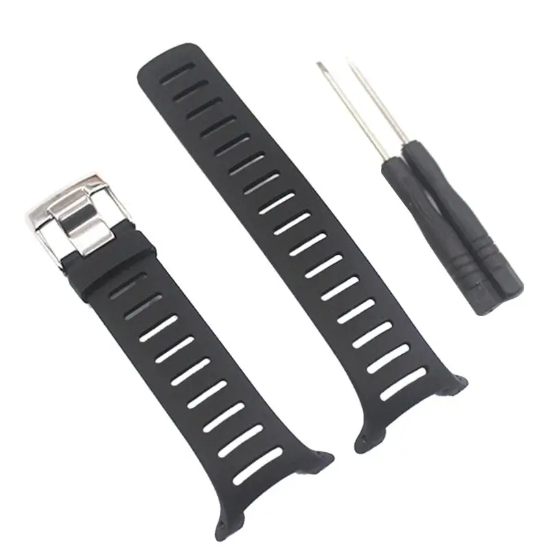 

M2EC for T Series Band Adjustable Smartwatch Rubber Wear Resist Replacement Strap with Tools Waterproof Bands Bracelet