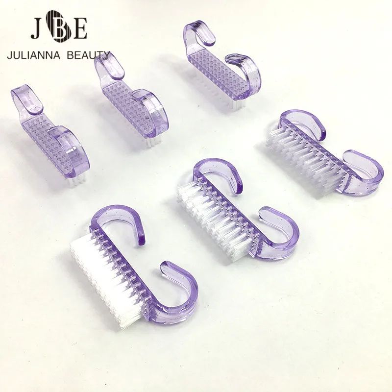 

20Pcs/lot Nail Art Cleaning Nail Brush Double Sided Hand Nail Cleaning Scrubbing Dust Small Angle Clear Tools