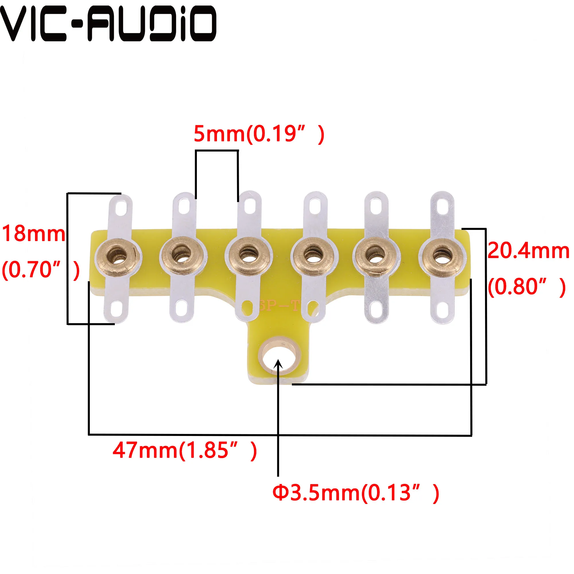 DIY Projects Audio Tag Strip Tag Board Turret Board Terminal Lug Board 6Pin 6Posts For Audio Vintage Tube Amplifier