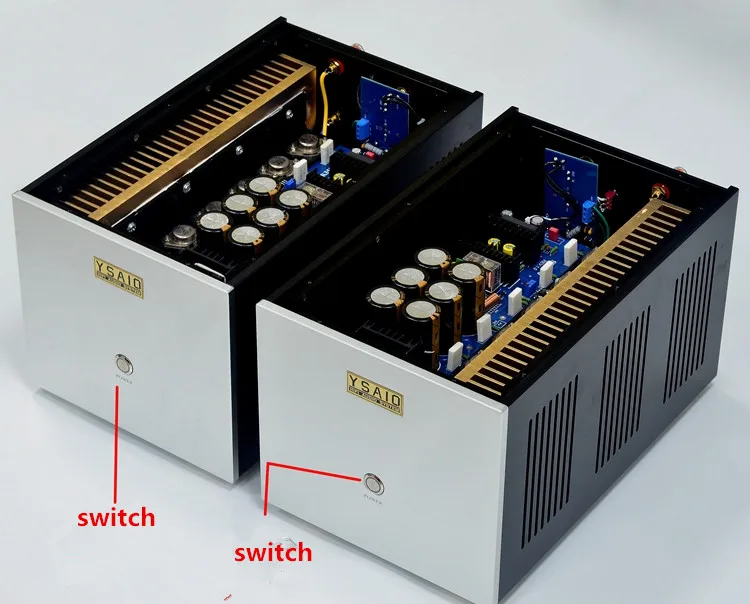 STK350 HiFi Khuếch Đại Công Suất Vàng Seal Trên MJ15024 MJ15025 300W Mono Chia Nguyên Chất Sau Âm Thanh Rạp Hát Tại Nhà Khuếch Đại