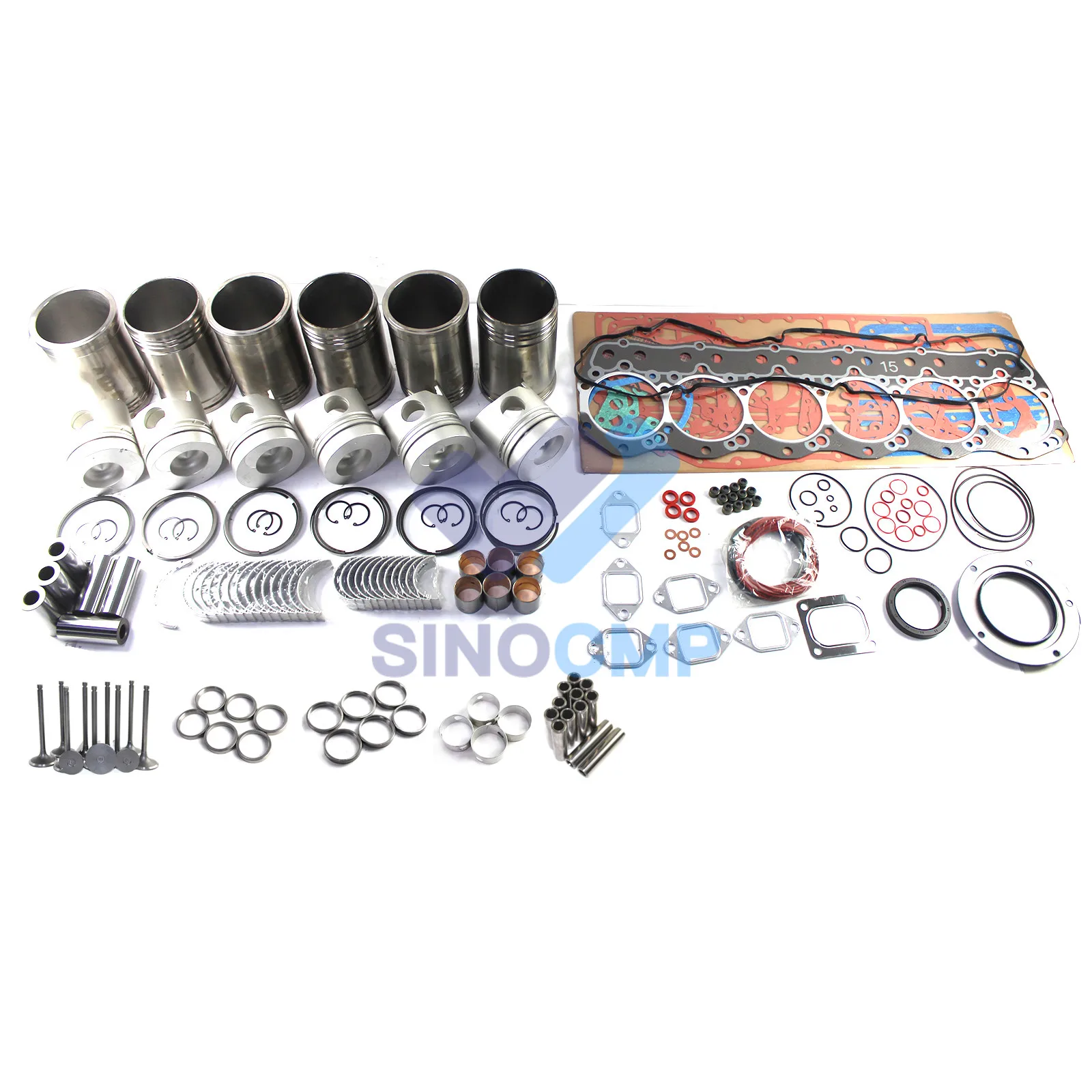 6D15 6D15T Engine Rebuild Kit for Mitsubishi Engine Excavator Crane Truck Excavator Spare Parts