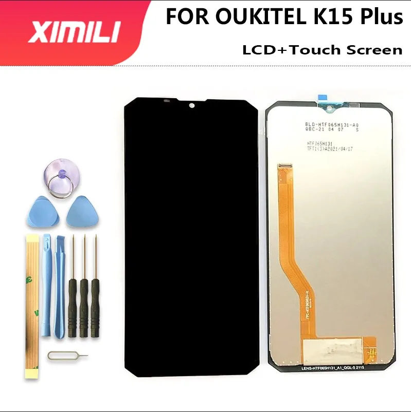 New 6.52 Inch OUKITEL K15 Plus LCD Display Touch Screen Digitizer Assembly Oukitel K15 Pro LCD Replacement +tools