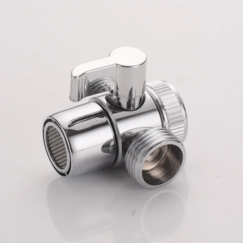 Switch Faucet Adapter 3 Way Tee Connector Shower Head Diverter Valve Home Improvement Shower Faucets Water Separator