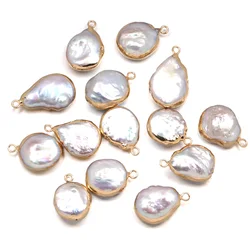 Natural Freshwater Pearl Pendants irregular shape Charms Pendants For jewelry making DIY Necklaces Bracelet earrings Accessories
